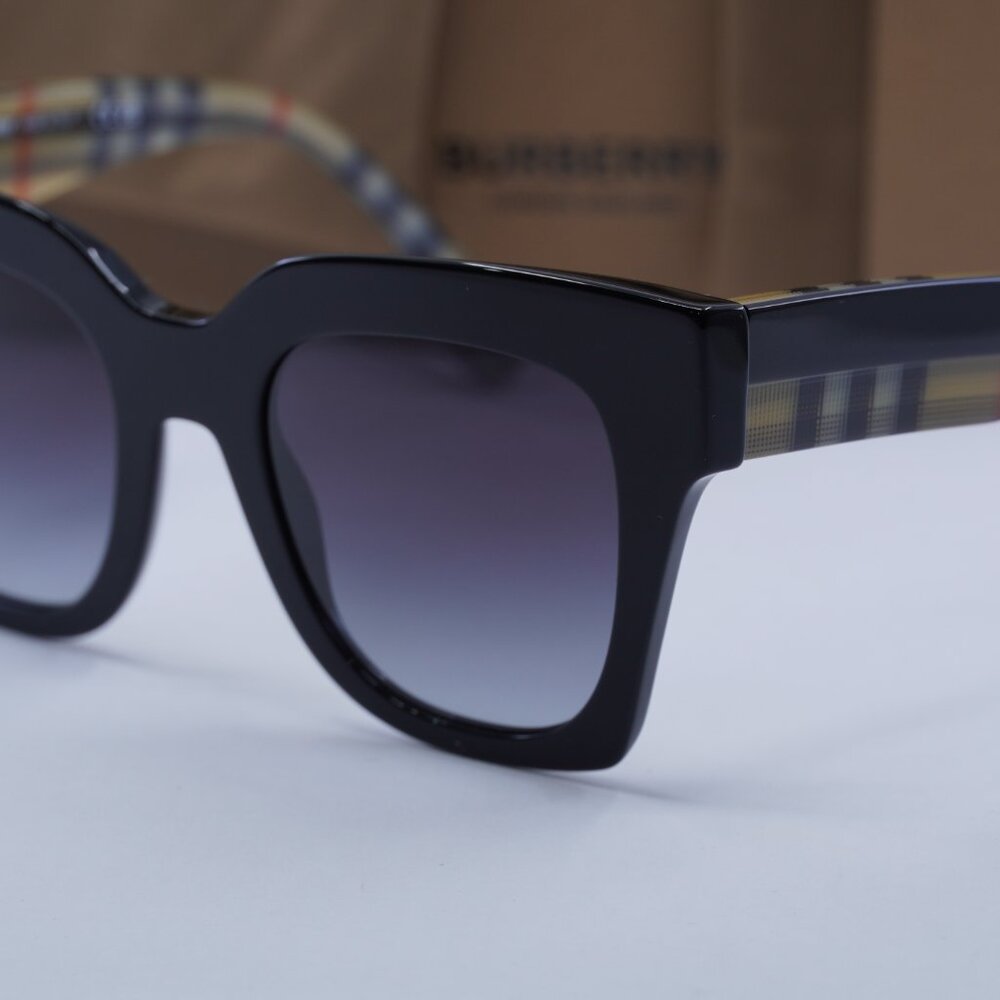 Burberry BE4364 39428G Square Sunglasses - Black / Grey - Picture 2 of 11